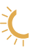 Icon of half snowflake half sun