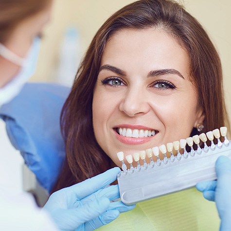 a man having his teeth whitened