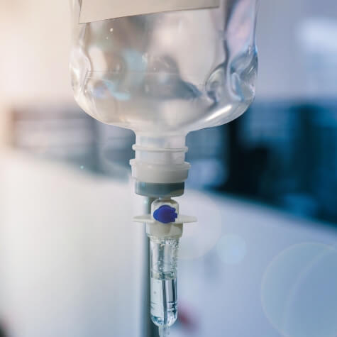 Close up of IV drip for IV sedation